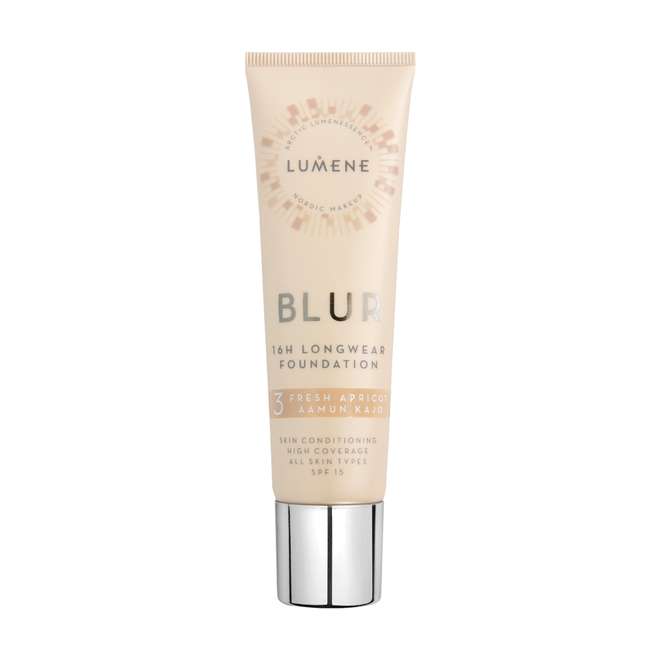 Тональна основа для обличчя Lumene Blur 16H Longwear Foundation SPF15, 3 Fresh Apricot, 30 мл